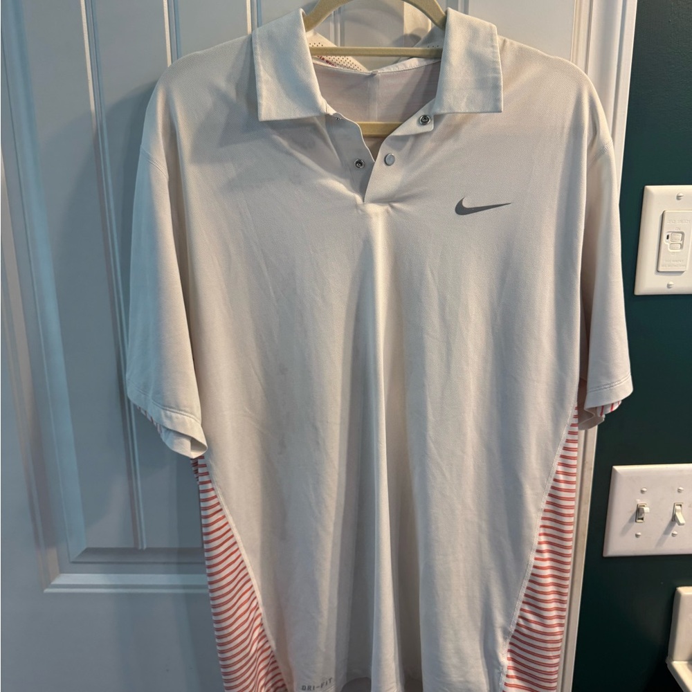 Nike Tiger Woods Men's White Polo Shirt